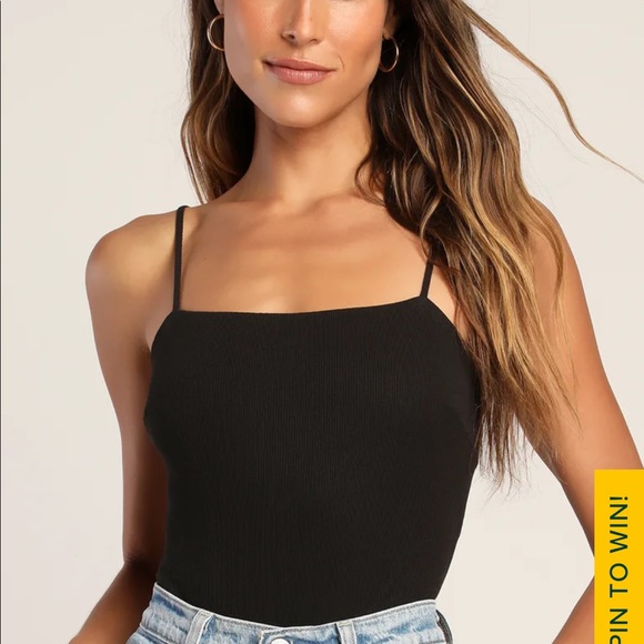 Black bodysuit size medium- new with tags - Picture 2 of 4